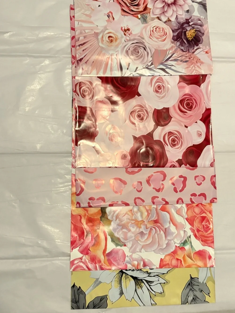 100 Assorted Self Sealable 10x13 Polymailers Floral Lemonade Designer Mailers